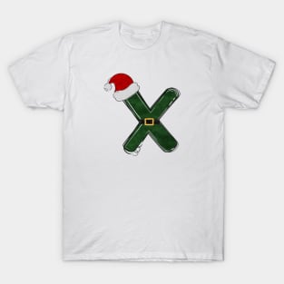 Letter X - Christmas Letter T-Shirt